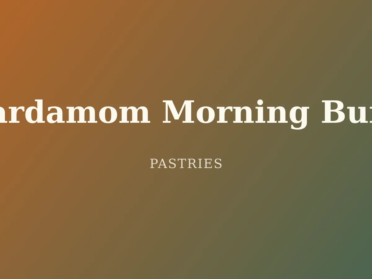 Cardamom Morning Buns — golden spiral buns dusted in turbinado sugar and flecked with green cardamom