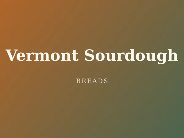Vermont Sourdough — sliced to reveal the glossy, open crumb